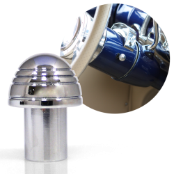 Vintage Retro Style Aluminum Mushroom Switch Knob for Classic Old School Hot Rod - Part Number: ZIRKBS2