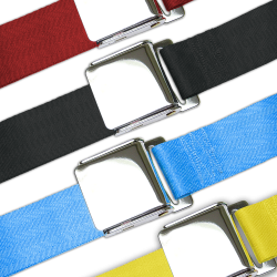 2 Pt Airplane Buckle Seat Belts - Part Number: 10015258