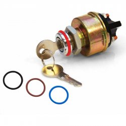 Classic Billet Ignition Switch with 4 Color O-Rings - Part Number: KICBSW1A001
