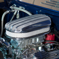 housing,vintage,retro,filter,element,carburetor,hot,rod,custom,classic,intake,air,cleaner,engine,finned,oval