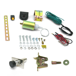 15lb Power Trunk Hood Hatch Gas Cap Kit w/ Solenoid Motor Latch and Door Popper - Part Number: AUTPT2000