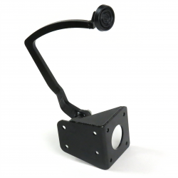 1932 Ford Brake Pedal Bracket Kit ST 3" Black Rubber Pad - Part Number: HEXPKA77D28