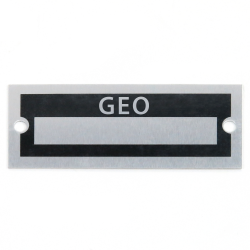 Blank Data Vin Plate - Geo - Part Number: VPAVIN42
