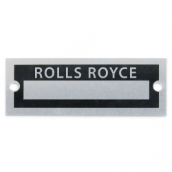 Blank Data Vin Plate - Rolls Royce - Part Number: VPAVIN83