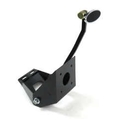 1955-1959 Chevy Truck Brake Pedal Firewall Bracket Kit VT Small Chrome Oval Pad - Part Number: HEXPKA78FBA