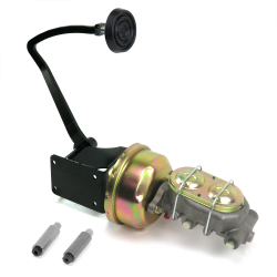 1937-1939 Chevy 7” Single Power Brake Pedal Kit ST Drum/Drum 3" Rubber Pad - Part Number: HEXPKA780FE