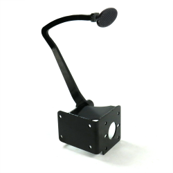 1937-1939 Chevy Brake Pedal Kit VT Frame Mount Bracket Small Black Billet Oval - Part Number: HEXPKA780C4