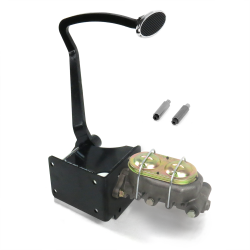 1940-1948 Chevy Manual Brake Pedal Kit VT Frame M Disc/Drum Small Chrome Oval - Part Number: HEXPKA78173