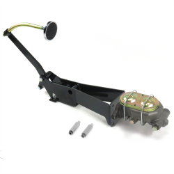 1949-1954 Chevy Car Manual Brake Pedal Kit RT Disc/Drum 3" Chrome Pad - Part Number: HEXPKA79244