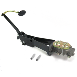 1949-1954 Chevy Car Manual Brake Pedal Kit VT Disc/Drum Small Black Oval Pad - Part Number: HEXPKA79248