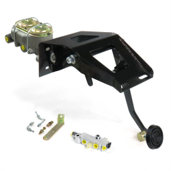 1953-1956 Ford Truck Manual Brake Pedal Kit ST Adjustable Disc/Drum 3" Rubber - Part Number: HEXPKA791C5