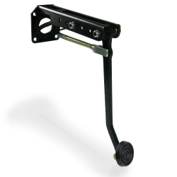 Universal Brake Pedal Kit ST Adjustable Mount Bracket 3" Black Rubber Pad - Part Number: HEXPKA78E44