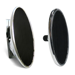 Billet Floor Mount Gas Pedal & Small Oval Brake / Clutch Pedal - Choose FInish - Part Number: 10309195