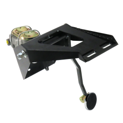 1955-1959 Chevy Truck Manual Brake Pedal Kit RT Disc/Disc 3" Chrome Pad - Part Number: HEXPKA7901B