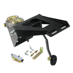 1955-1959 Chevy Truck Manual Brake Pedal Kit ST Disc/Drum 3" Rubber Pad - Part Number: HEXPKA79021