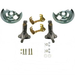 64-74 GM A F X Body & 62-67 Nova Chevy II Disc Brake Hard Parts Stock Spindles - Part Number: HEXBK33BHP