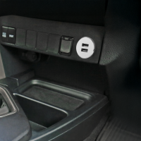 power,electric,charger,port,cigarette,lighter,12 volt,12v,outlet,dash,mount,dual,USB,finish,black,silver,install,car,truck,classic,custom,build,modern,technology,phone,cell,tablet,gps,electronics,interior,accessory,vintage,LED,backlit,FTAA,bezel