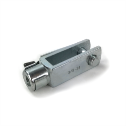 3/8-24 Zinc Locking Brake Pedal Clevis - Part Number: HEXHWC3824L