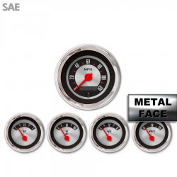 5 Ga. Set - SAE Amer Retro Rod IIII, Rd Mod Nedl, Chrom Trm Rings~Style Kit DIY - Part Number: GAR2139ZEXQABCE