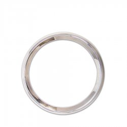 3 Inch Large Chrome Modern Single Gauge Trim Ring - Part Number: GARAXZXXCABXX