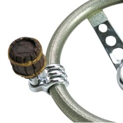 Keg Barrel Custom Adjustable Suicide Brodie Necker Knob for Steering Wheel - Part Number: ASCBN00003