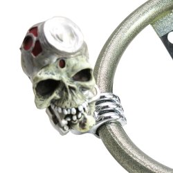 Piston Skull Custom Adjustable Suicide Brodie Necker Knob for Steering Wheel - Part Number: ASCBN00021