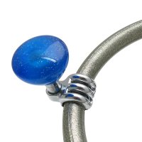 Blue Retro Mushroom Metal Flake Custom Adjustable Suicide Brodie Steering Knob