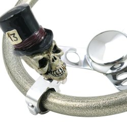 Top Hat Skull Custom 2 Position Suicide Brodie Necker Knob for Steering Wheel - Part Number: ASCBA00022