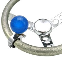 Lokar,Gennie,adapter,driver,vehicle,necker,granny,knuckle buster,wheel,spinner,steering,turn,tilt,clamp,car,4x4,truck,semi,forklift,tractor,mower,boat,construction,power steering,mobility,handicap,adjustable,hand,pin,chrome,resin,shift,brody