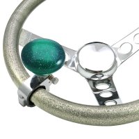 Lokar,Gennie,adapter,driver,vehicle,necker,granny,knuckle buster,wheel,spinner,steering,turn,tilt,clamp,car,4x4,truck,semi,forklift,tractor,mower,boat,construction,power steering,mobility,handicap,adjustable,hand,pin,chrome,resin,shift,brody