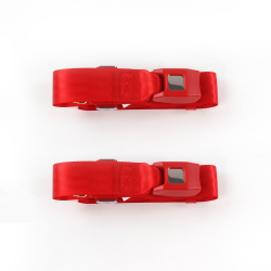 Ford 1928 - 1931 Model A  Standard 2pt Red Lap Bucket Seat Belt Kit - 2 Belts - Part Number: STBA2B987