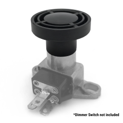 Round Rubber Headlight Switch Dimmer High Beam Pedal Cover - (Pad Only) - Part Number: ASCPEDCC004
