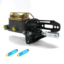 1953-1956 Ford Truck Steel Direct Frame Mount Manual Brake Booster Kit Disc/Disc - Part Number: HEXBBK7938C