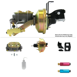 1948-1952 Ford Truck 8” Single Power Brake Booster Kit Frame Mount Disc/Drum - Part Number: HEXBBK79384