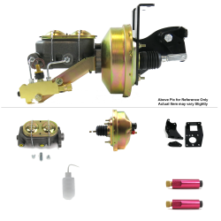 1948-1952 Ford Truck 8” Single Power Brake Booster Kit Frame Mount Drum/Drum - Part Number: HEXBBK79385