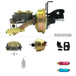 1948-1952 Ford Truck 8” Dual Power Brake Booster Kit Frame Mount Disc/Drum - Part Number: HEXBBK79388