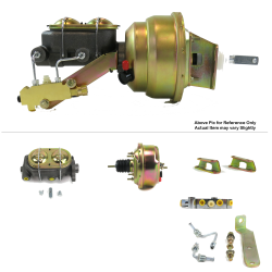 1961-1964 Ford Truck 7” Single Power Brake Booster Kit OEM Mount Disc/Disc - Part Number: HEXBBK7939B