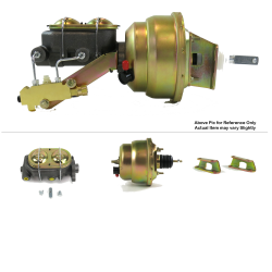 1961-1964 Ford Truck 7” Dual Power Brake Booster Kit OEM Mount Drum/Drum - Part Number: HEXBBK7939E