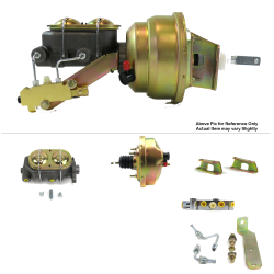 1961-1964 Ford Truck 8” Single Power Brake Booster Kit OEM Mount Disc/Disc - Part Number: HEXBBK793A1