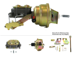 1967-1972 Chevy Truck 7” Single Power Brake Booster Kit OEM Mount Drum/Drum - Part Number: HEXBBK7AE41
