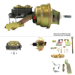 1967-1972 Chevy Truck 8” Single Power Brake Booster Kit OEM Mount Disc/Drum - Part Number: HEXBBK7AE46