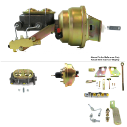 1967-1972 Chevy Truck 8” Single Power Brake Booster Kit OEM Mount Disc/Disc - Part Number: HEXBBK7AE48