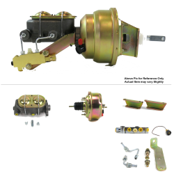 1957-1960 Ford Truck 7” Single Power Brake Booster Kit OEM Mount Disc/Disc - Part Number: HEXBBK7AE5D