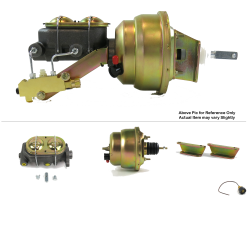 1957-1960 Ford Truck 7” Dual Power Brake Booster Kit OEM Mount Drum/Drum - Part Number: HEXBBK7AE60