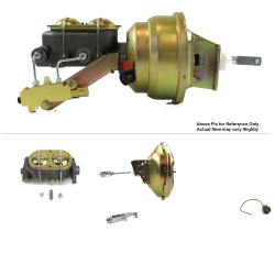 1968-1974 Chevy Nova 11” Single Power Brake Booster Kit OEM Mount Drum/Drum - Part Number: HEXBBK7AEC6