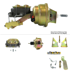 1970-1981 Chevy Camaro 7” Single Power Brake Booster Kit OEM Mount Disc/Disc - Part Number: HEXBBK7AF24