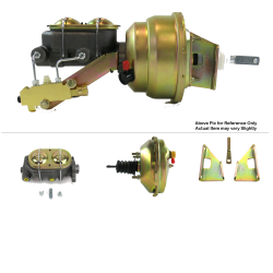 1970-1981 Chevy Camaro 9” Single Power Brake Booster Kit OEM Mount Drum/Drum - Part Number: HEXBBK7AF2F