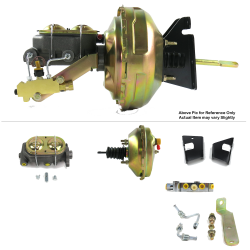 1973-1977 Chevy Chevelle 9” Single Power Brake Booster Kit OEM Mount Disc/Disc - Part Number: HEXBBK7AF53