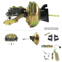 1973-1987 Chevy Truck 11” Single Power Brake Booster Kit OEM Mount Disc/Disc - Part Number: HEXBBK7AFBA