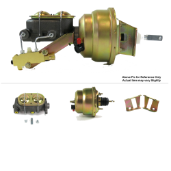 1955-1957 Chevy Bel Air 7” Dual Power Brake Booster Kit OEM Mount Drum/Drum - Part Number: HEXBBK7AFD0